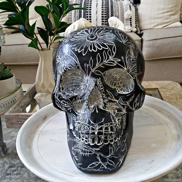 Unbranded Other - NEW! GOTH GLAM Butterflies SKULL DECOR